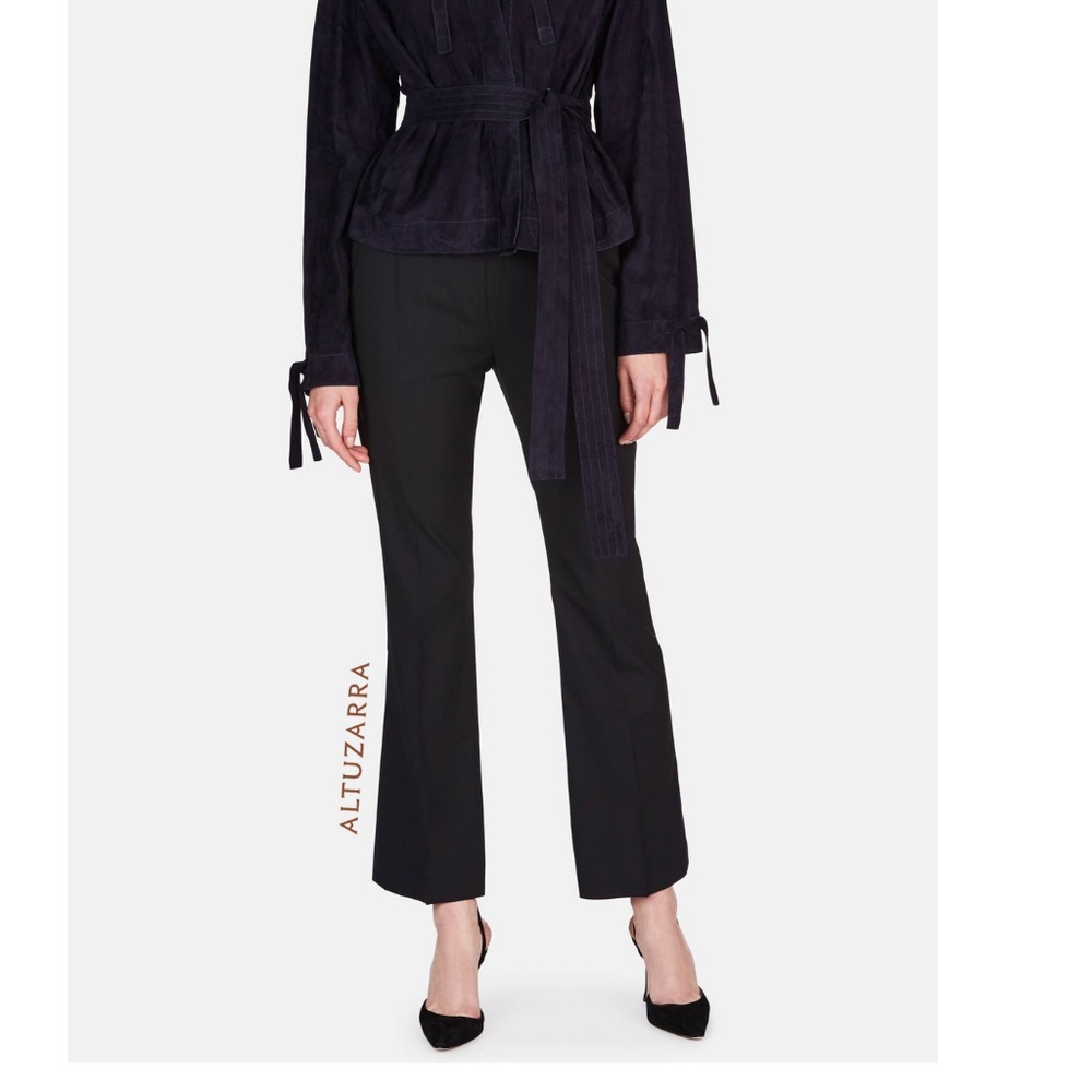 ALTUZARRA Ross Pant BLACK elastic band TROUSERS EU36 Altuzarra Black flare pants